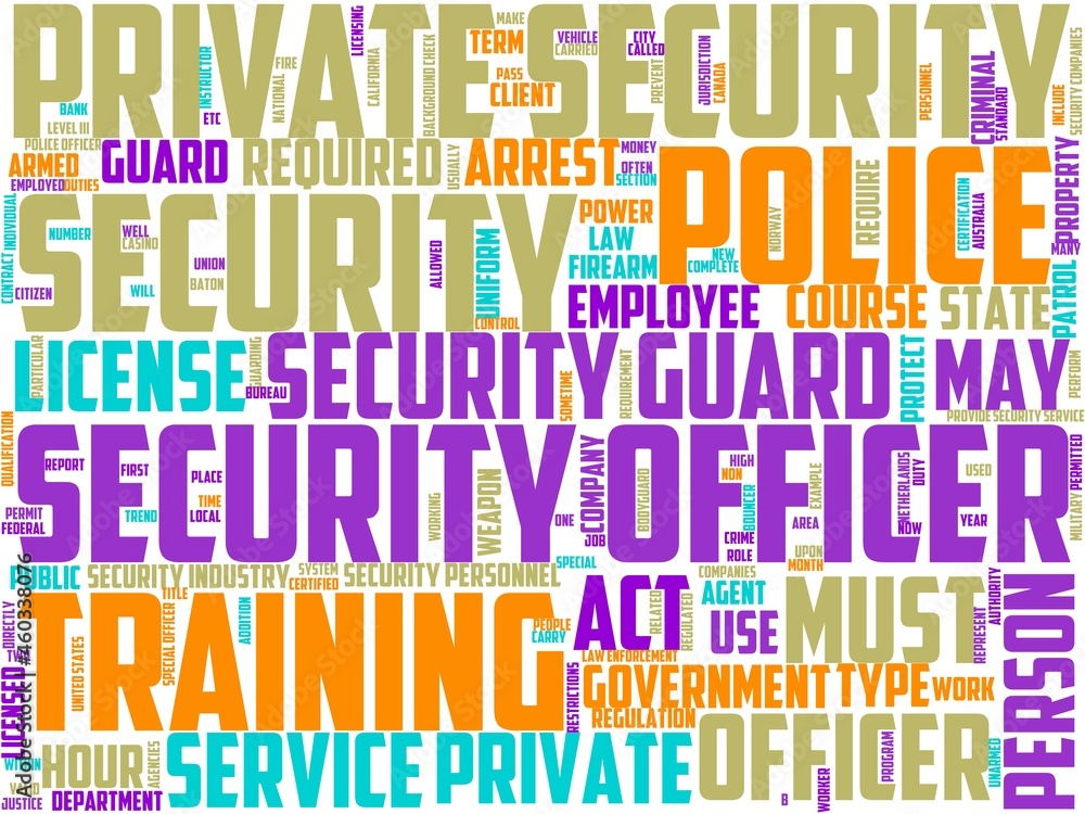 security guard typography, wordcloud, wordart, security guard typography, wordcloud, wordart,