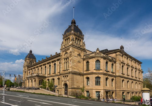 Die historische Stadthalle in Wuppertal im Mai 2021  Deutschland © majonit