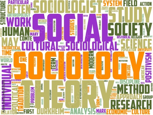 Canvas Print sociology typography, wordcloud, wordart,