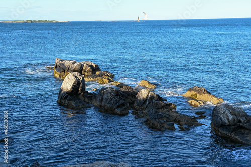 rocks in the sea