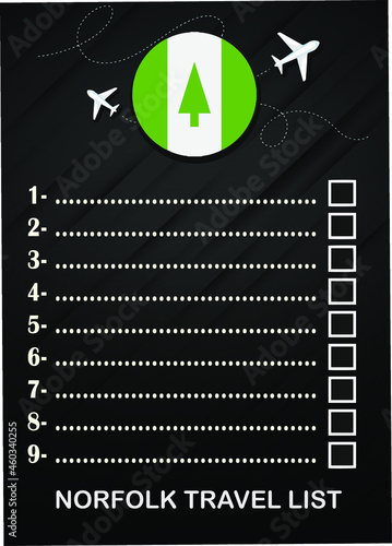 Norfolk Island travel list brochure 