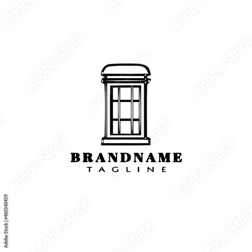 Fotografie British police box or public call logo icon template vector illustration