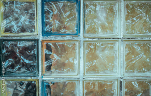 detail of a window antique decor style texture square crystals