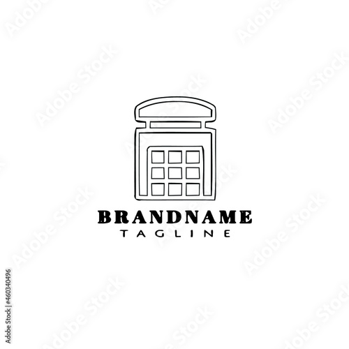 Obraz na plátně British police box or public call logo icon design template illustration