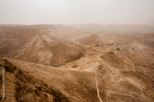 Ruins of the ancient fortress of Massada in Israel