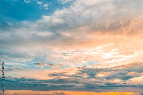 Background sky with clouds at dawn © KseniaJoyg
