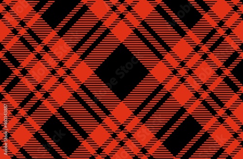 Black Red Checkered Gingham Buffalo Lumberjack tartan plaid pattern background.Texture silhouettes  tablecloths clothes shirts paper bedding blankets quilts textile. Cricut plotter laser cut.New year.