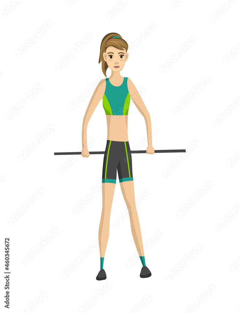 Woman fitness. Icon of girl doing sport exercises. Active and healthy life concept. Female workout fitness, aerobic or exercises. Slim woman in costume doing fitness workout Woman fitness. Icon of girl doing sport exercises. Active and healthy life concept. Female workout fitness, aerobic or exercises. Slim woman in costume doing fitness workout