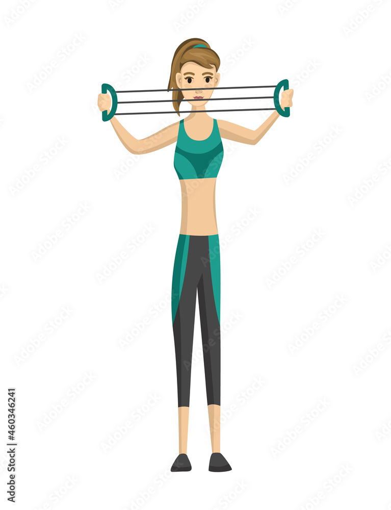 Woman fitness. Icon of girl doing sport exercises. Active and healthy life concept. Female workout fitness, aerobic or exercises. Slim woman in costume doing fitness workout Woman fitness. Icon of girl doing sport exercises. Active and healthy life concept. Female workout fitness, aerobic or exercises. Slim woman in costume doing fitness workout