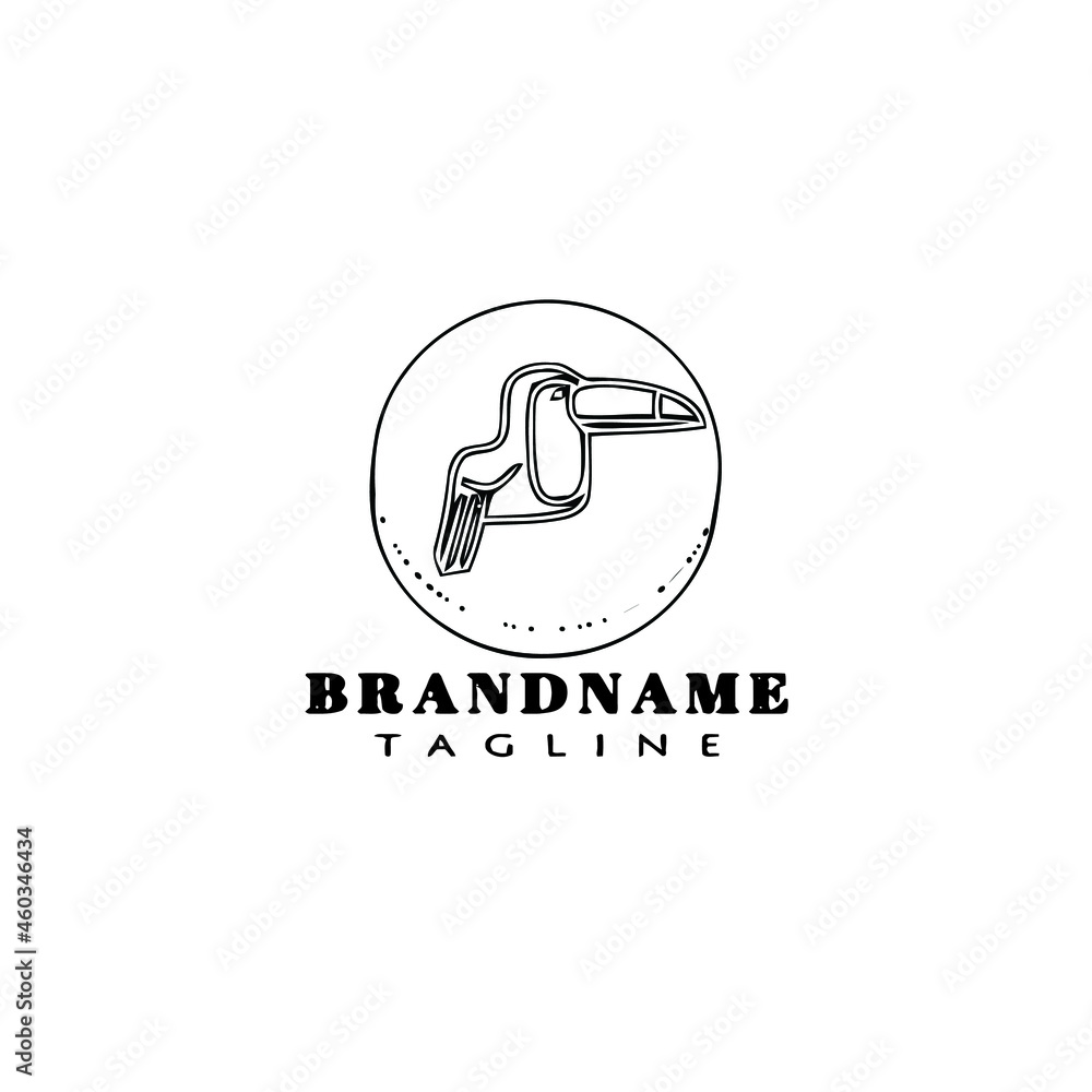 bird logo cartoon icon design template black isolated vector bird logo cartoon icon design template black isolated vector