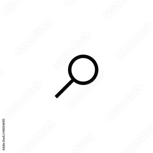 Magnifier icon vector png isolated on white background