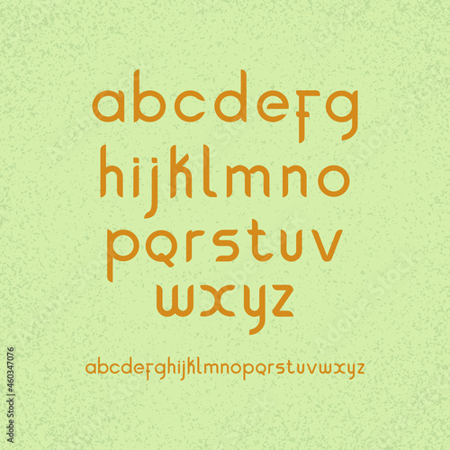 Simple modern urban alphabet fonts. Typography technology  digital  future creative font. vector illustration