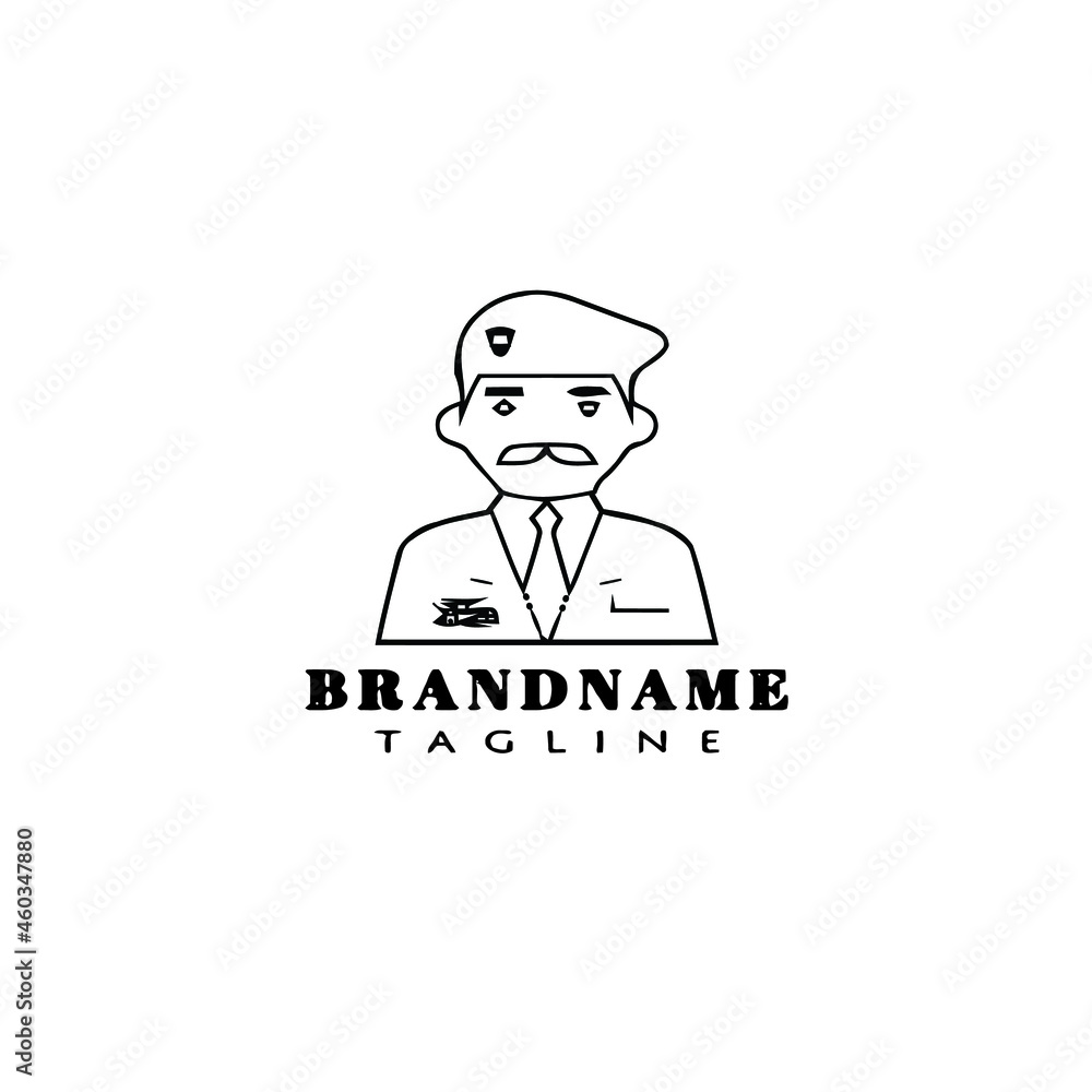 police logo cartoon icon design template black isolated illustration police logo cartoon icon design template black isolated illustration