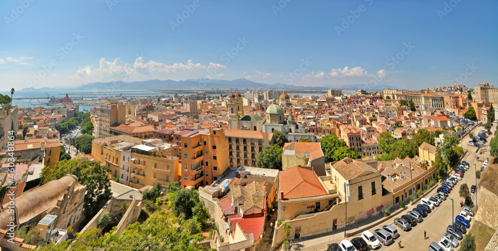 Panorama of the capital of Sardinia - Cagliari 