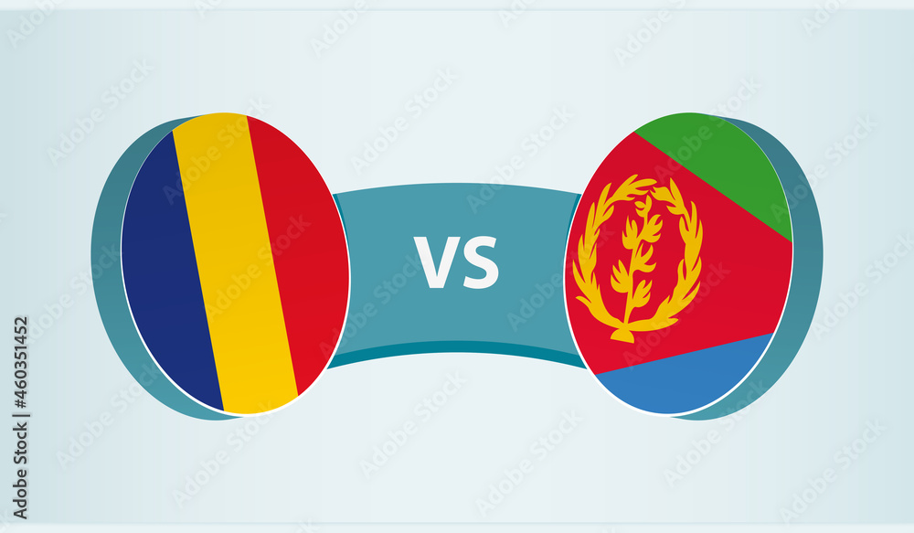 Romania vs Eritrea, team sports competition concept. Romania vs Eritrea, team sports competition concept.