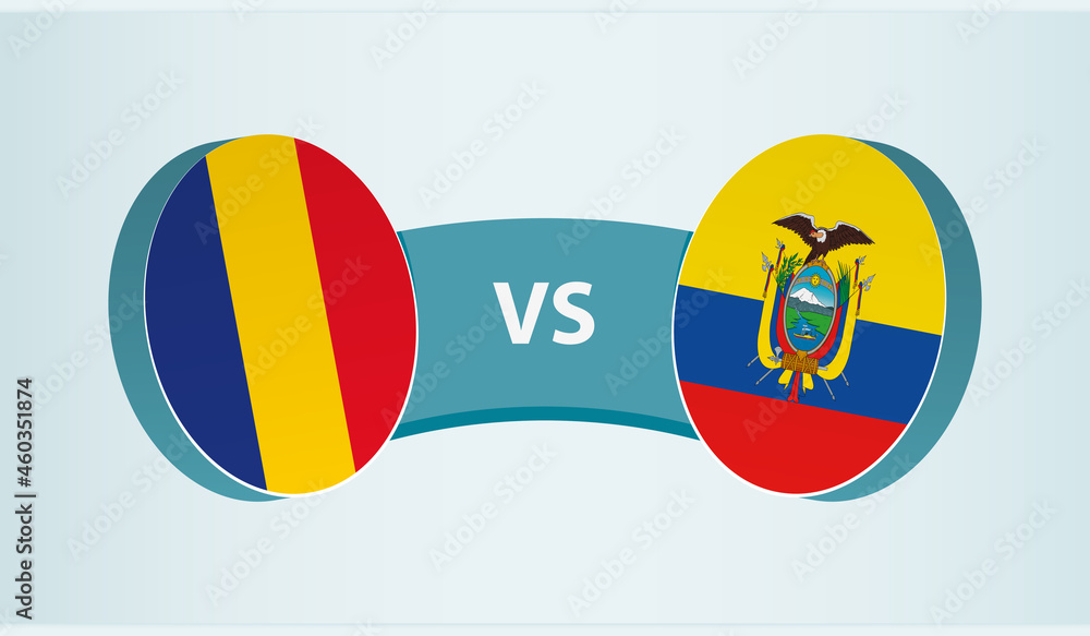 Romania vs Ecuador, team sports competition concept. Romania vs Ecuador, team sports competition concept.