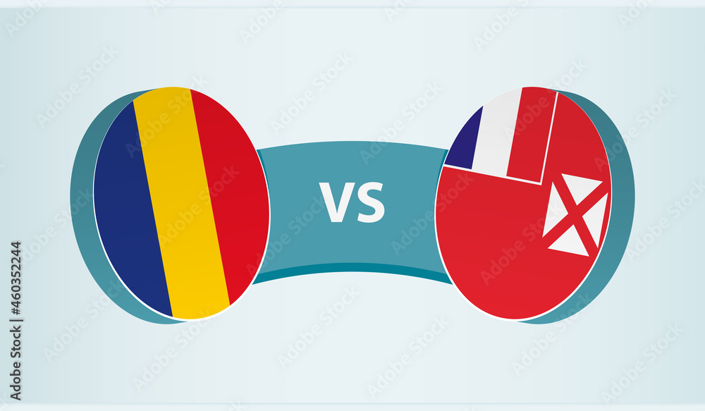 Romania vs Wallis and Futuna, team sports competition concept. Romania vs Wallis and Futuna, team sports competition concept.