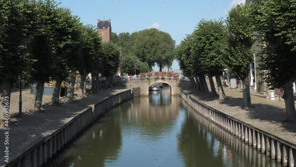 Picturesque city centre of Sloten in the Netherlands Picturesque city centre of Sloten in the Netherlands