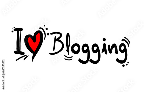 I love blogging message