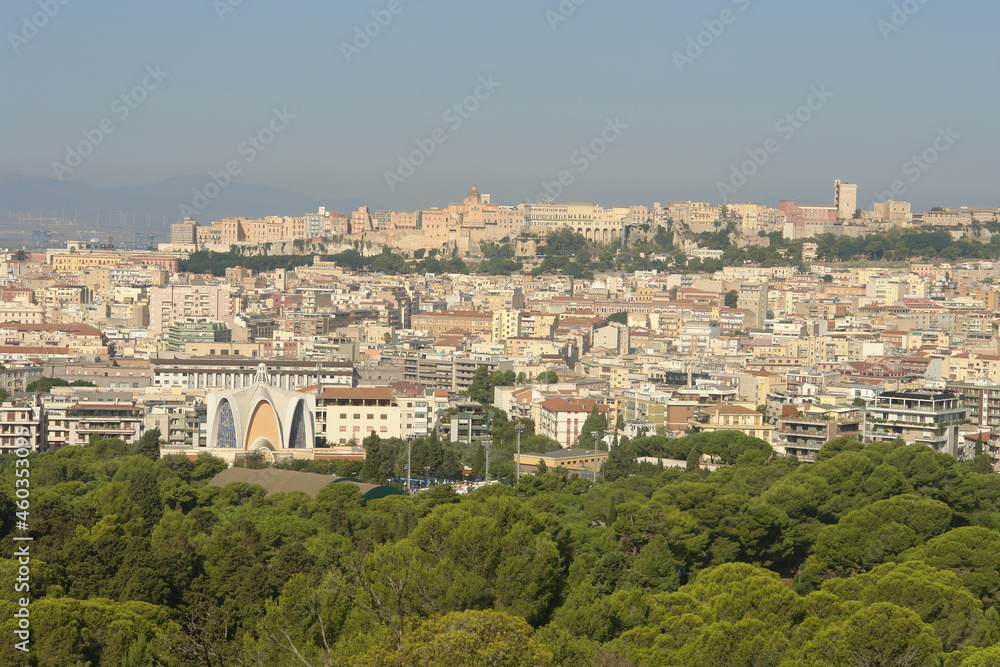 Panorama of the capital of Sardinia - Cagliari 