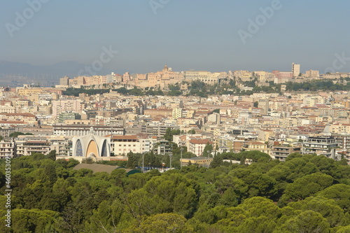 Fototapeta Naklejka Na Ścianę i Meble -  Panorama of the capital of Sardinia - Cagliari 