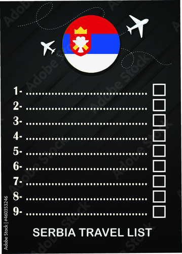 Serbia travel list brochure 