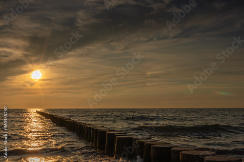 Sonnenuntergang an der Ostsee Fischland-Dar  -Zingst