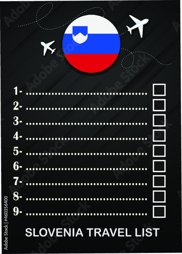 Slovenia travel list brochure 