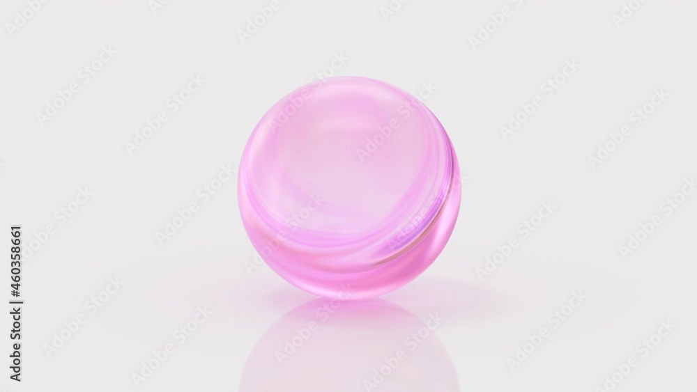 Gradient glass ball with white background, 3d rendering. Gradient glass ball with white background, 3d rendering.