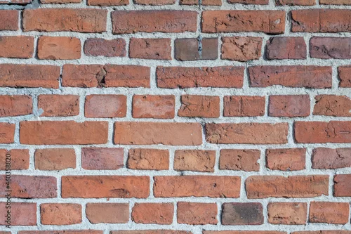 Obraz tekstura czerwony mur ceglany