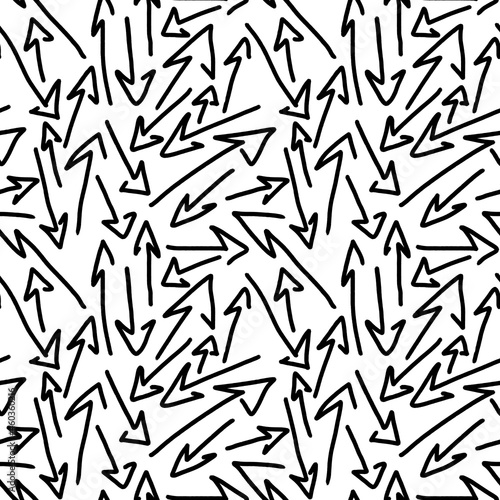 Fototapeta Naklejka Na Ścianę i Meble -  Seamless pattern with arrows 