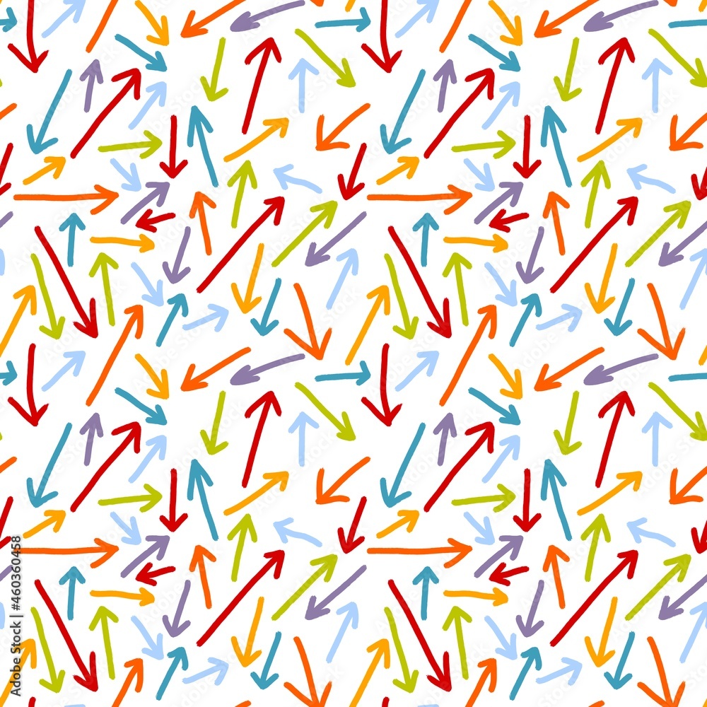 Seamless pattern with arrows 