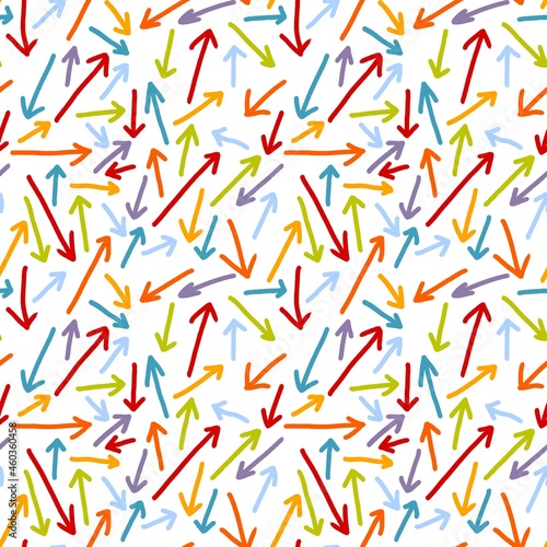 Seamless pattern with arrows 