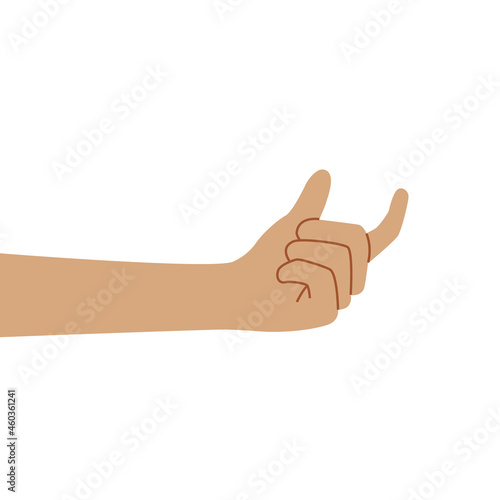 Hand of a caucasian human showing fingers over isolated white background picking and taking invisible things