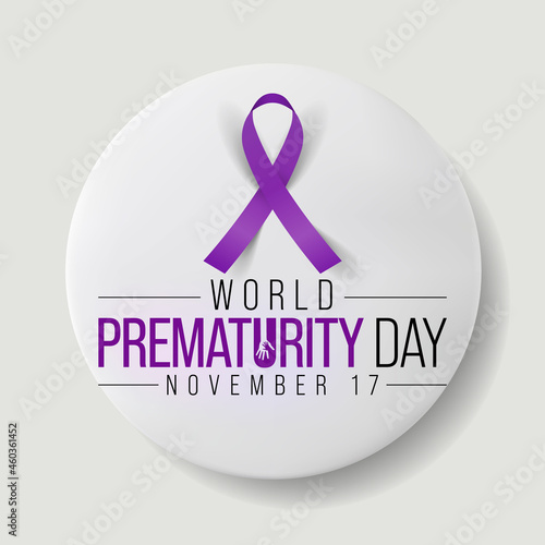 World Prematurity day is observed every year on November 17th, Premature birth is when a baby is born too early, before 37 weeks of pregnancy have been completed. Vector illustration