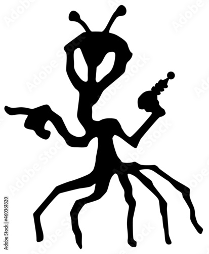 Halloween Monster Silhouette, Alien