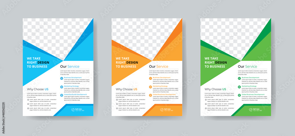 Business flyer template vector design, Flyer Template Geometric shape used for business layout design Template Business flyer template vector design, Flyer Template Geometric shape used for business layout design Template