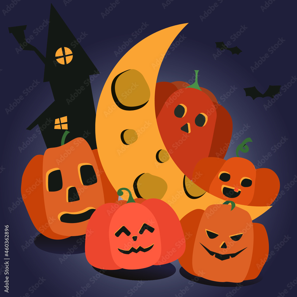 Illustration halloween pumpkin