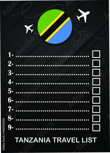 Tanzania travel list brochure 