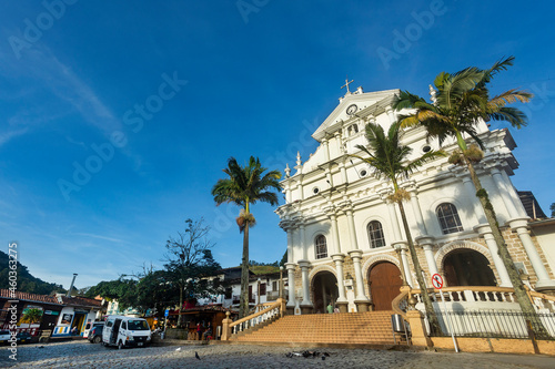 Angostura, Antioquia. Colombia - September 26, 2021. The parish of San José de Angostura was erected on October 22, 1822