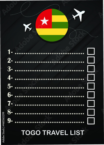 Togo travel list brochure 