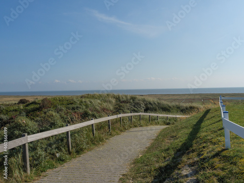 Strand und D  nen auf der Nordseeinsel Juist