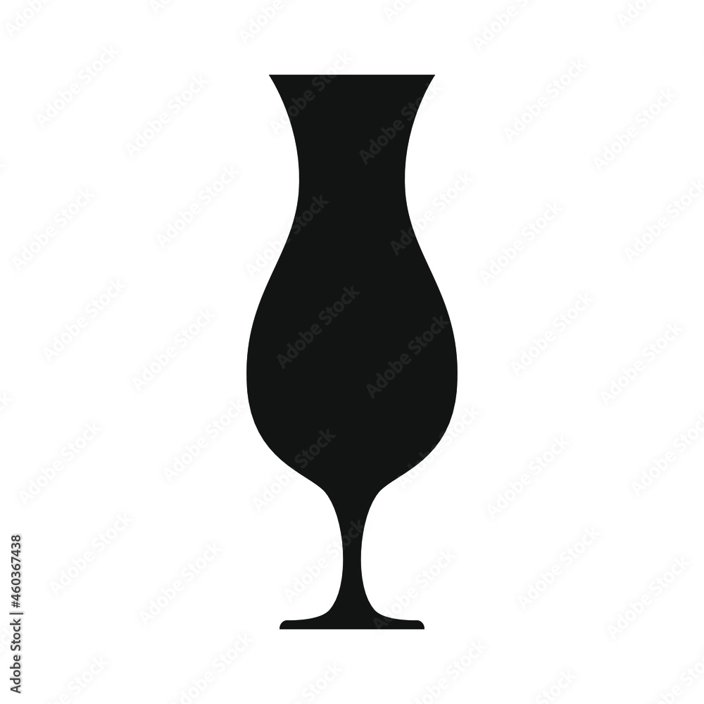 Vector illustration. Wine and cocktail glass isolated icon. Vector illustration. Wine and cocktail glass isolated icon.