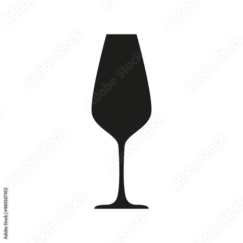 Vector illustration. Wine and cocktail glass isolated icon.