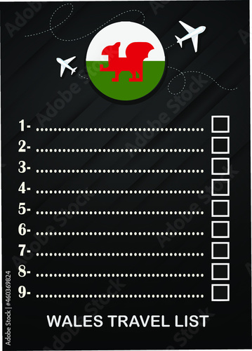 Wales travel list brochure 