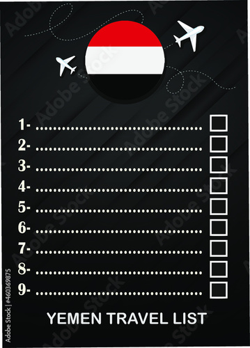 Yemen travel list brochure 