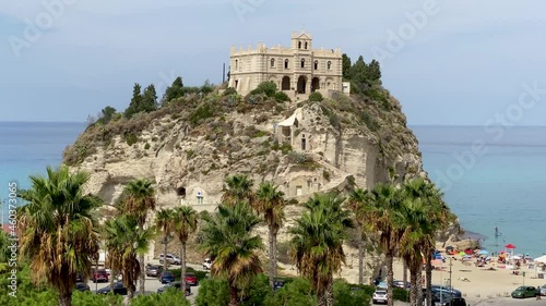 Tropea, Italy, panorama of the Sanctuary of Santa Maria dell'Isola photo