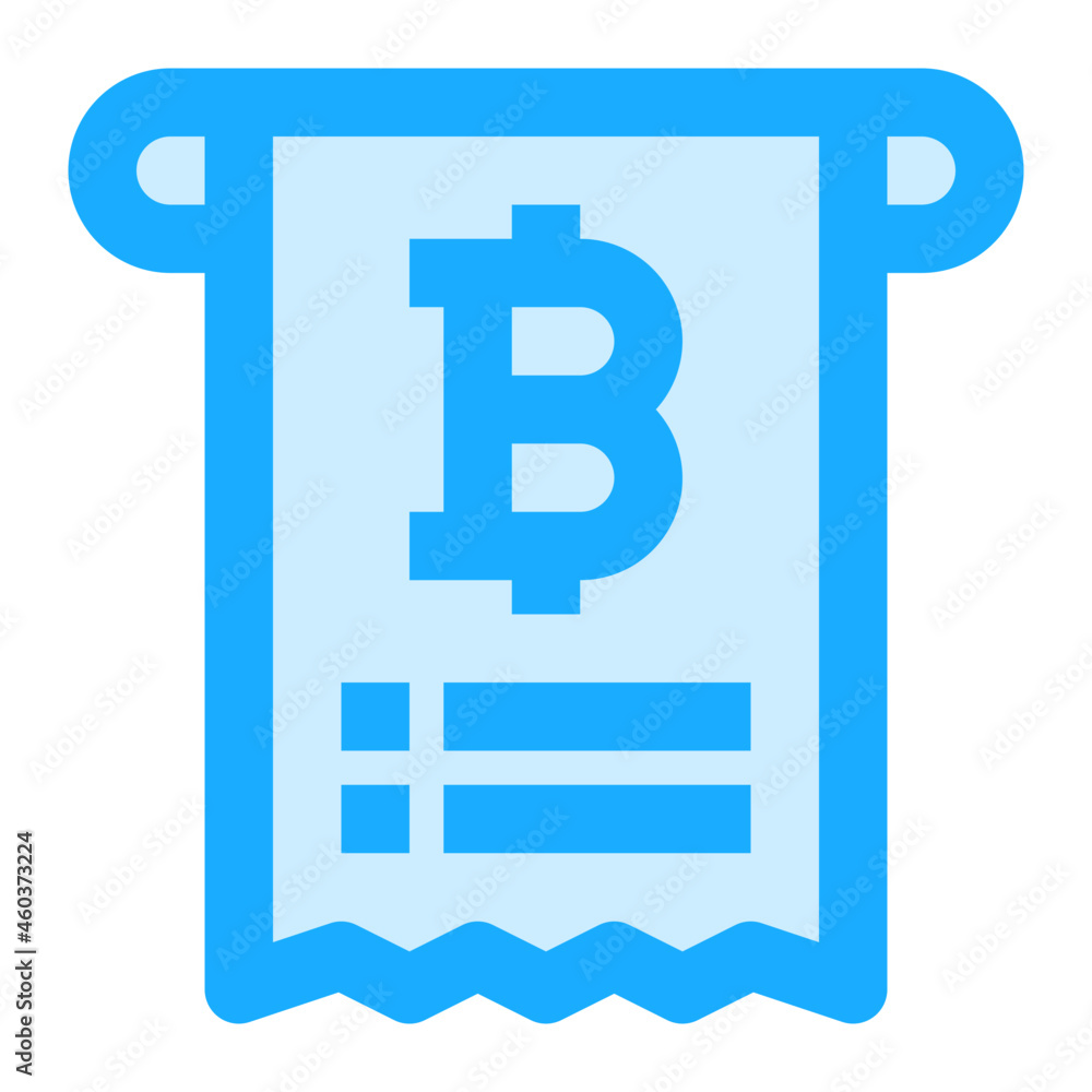 bitcoin bill icon illustration bitcoin bill icon illustration