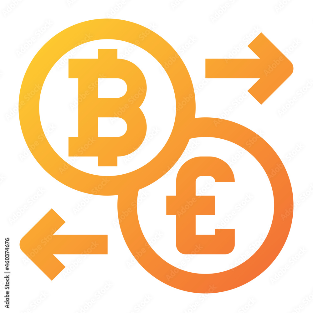 bitcoin exchange icon illustration bitcoin exchange icon illustration
