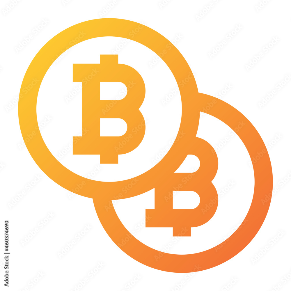 bitcoin coin icon illustration bitcoin coin icon illustration
